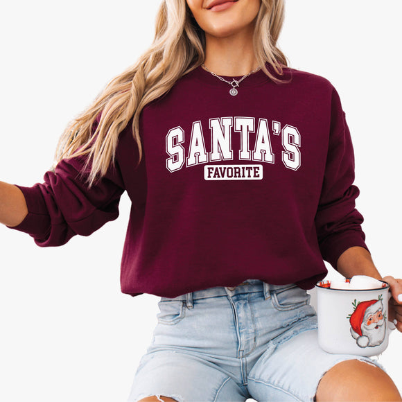 Christmas Crewneck Sweatshirt - Santa's Favourite