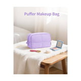 Puffy Makeup Bag:Purple