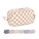 Checkered Toiletry Bag