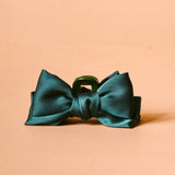 Mini Satin Bow Claw Clip