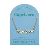 Zodiac Script Necklaces