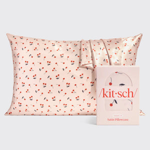 Kit.sch Satin Pillowcase - Cherries