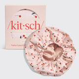Kit.sch Satin Lined Shower Cap - Cherries