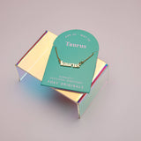 Zodiac Script Necklaces