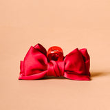 Mini Satin Bow Claw Clip