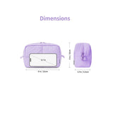 Puffy Makeup Bag:Purple