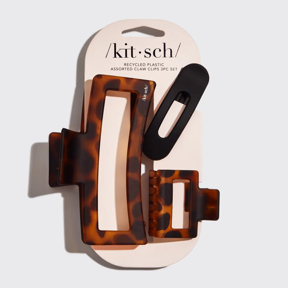 Kit.sch Tortoise 3-Pc Clip Set