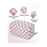 Checkered Toiletry Bag