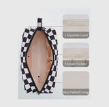 Checkered Toiletry Bag