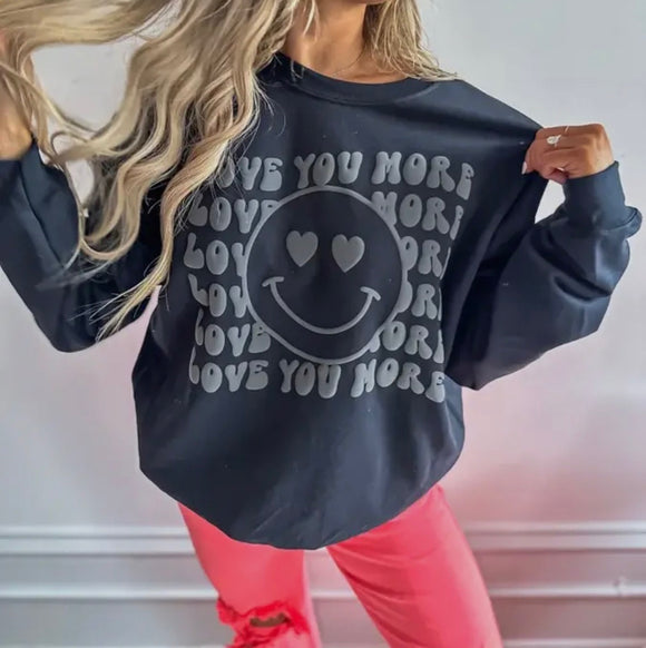 Smiley Checkered Crewneck