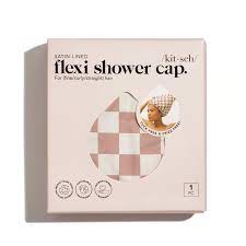 Kit.sch Flexi Checkered Shower Cap