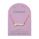 Zodiac Script Necklaces